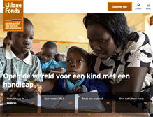 Tablet Screenshot of lilianefonds.nl